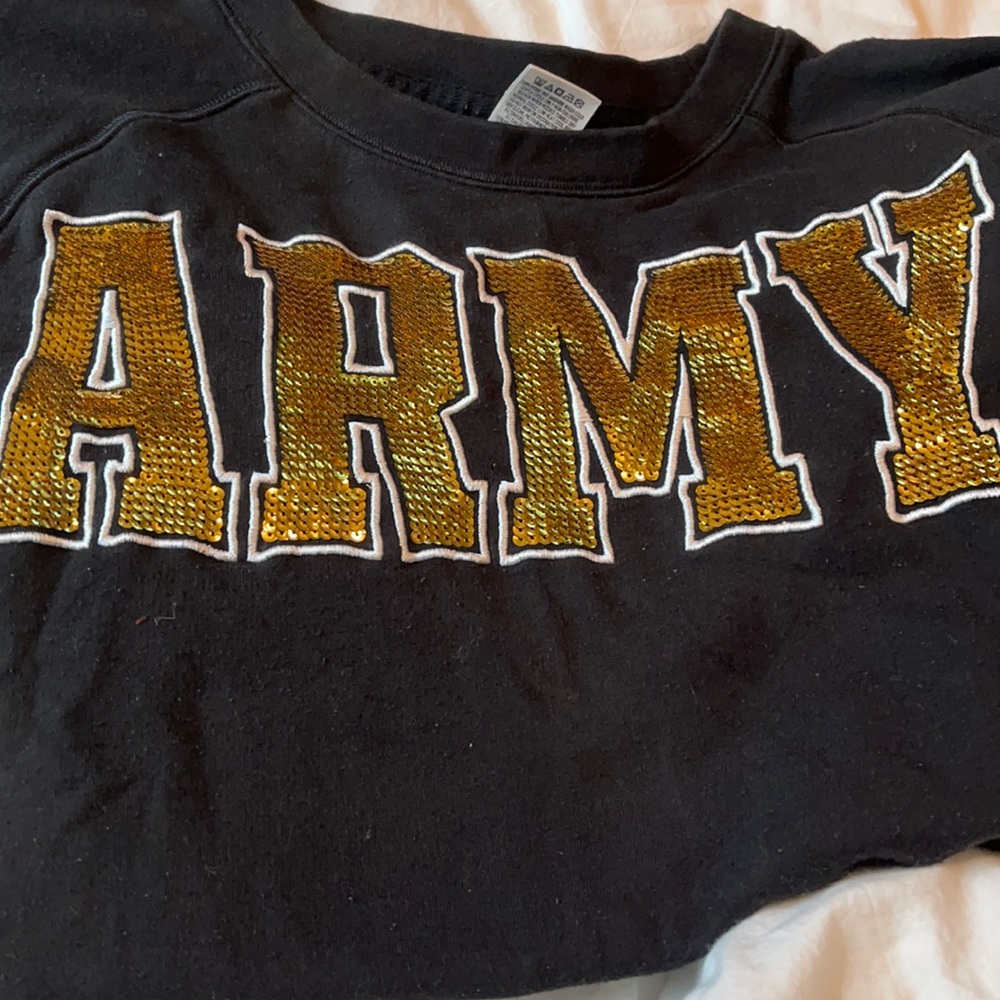 Victoria’s Secret Pink Army Sweatshirt w/ Bling